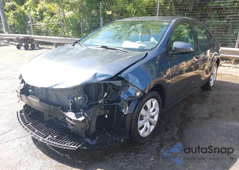 2016 Toyota Corolla Le z USA, uszkodzony, nr VIN 2T1BURHE4GC631268